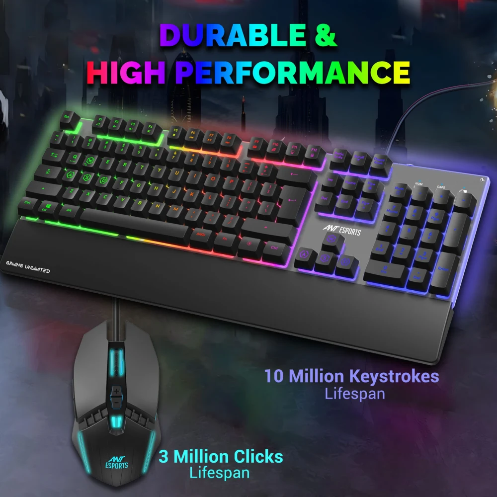 Ant Esports USB Mechanical Gaming Keyboard Mouse Combo RGB (KM550) view 6